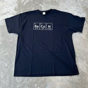 The 🧪👩‍🔬 Science of 🥓 Bacon 🥓 Tshirt Ba Co N Barium Cobalt Nitrogen 2XL